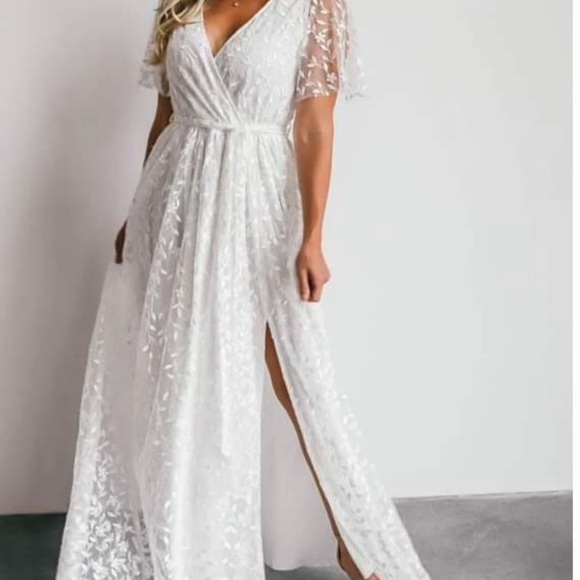Baltic Born White Lace Maxi Dress - Picture 2 of 5